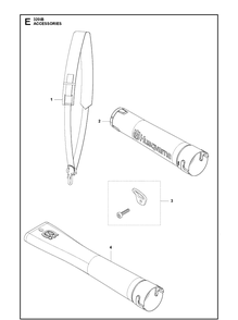 Accessories Diagram and Parts List for 320IB  Husqvarna Leaf Blower / Vacuum