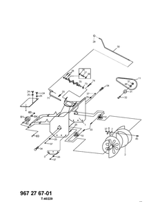 Auger Housing And Impeller Diagram and Parts List for 967276701 2013-09 Husqvarna Snow Blower