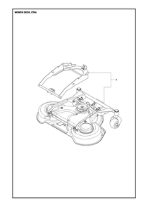 94cm Cutting Deck Diagram and Parts List for 94R400 PR Husqvarna Lawn Tractor Accessories