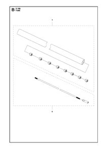 Tube Diagram and Parts List for 131RB 20181300001 & Above Husqvarna Brush Cutter
