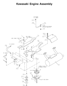 Engine 2 Diagram and Parts List for ZTH6123 (968999203)(2002-10) Husqvarna Lawn Mower