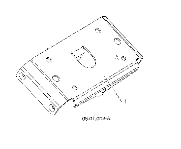 Mounting plate Diagram and Parts List for 96193009604  Husqvarna Snow Blower