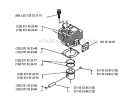 Cylinder Piston Diagram and Parts List for 132RB 1993-04 Husqvarna Brush Cutter
