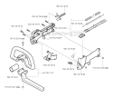 Handle  Controls Diagram and Parts List for 132RJ 2004-09 Husqvarna Brush Cutter