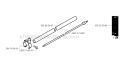 Shaft Diagram and Parts List for 132RJ 2004-09 Husqvarna Brush Cutter
