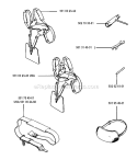 Harness Diagram and Parts List for 132R 1993-04 Husqvarna Brush Cutter