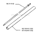 Shaft Diagram and Parts List for 132R 1993-04 Husqvarna Brush Cutter