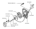 Starter Diagram and Parts List for 132R 1993-04 Husqvarna Brush Cutter