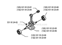 Crankshaft Diagram and Parts List for 132R 1993-04 Husqvarna Brush Cutter