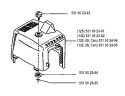 Cylinder Cover Diagram and Parts List for 132R 1993-04 Husqvarna Brush Cutter