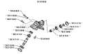Page J Diagram and Parts List for 125LD 125 LD 1992-01 Husqvarna Trimmer