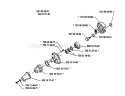 Page E Diagram and Parts List for 125LD 125 LD 1992-01 Husqvarna Trimmer