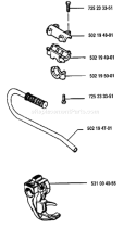 Page K Diagram and Parts List for 132RD 132 RD 1993-04 Husqvarna Trimmer