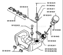 Page H Diagram and Parts List for 132RD 132 RD 1993-04 Husqvarna Trimmer
