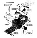 Page K Diagram and Parts List for 133 1980-10 Husqvarna Chainsaw