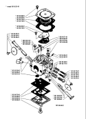Page B Diagram and Parts List for 133 1980-10 Husqvarna Chainsaw