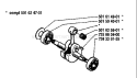 Page E Diagram and Parts List for 133 1980-10 Husqvarna Chainsaw