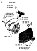 Part Location Diagram of 501630201 Husqvarna Recoil Spring