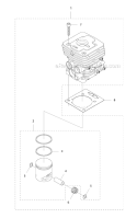 Part Location Diagram of 585998304 Husqvarna PISTON ASSEMBLY