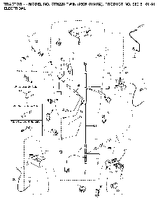 Electrical Diagram and Parts List for CTH220TWIN (96061019102)(2007-11) Husqvarna Lawn Tractor