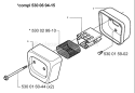Page J Diagram and Parts List for 136 2001-09 Husqvarna Chainsaw