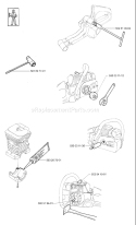 Page L Diagram and Parts List for 136 2001-09 Husqvarna Chainsaw