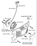Part Location Diagram of 501763101 Husqvarna Recoil Spring