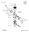 Page P Diagram and Parts List for 136 2001-09 Husqvarna Chainsaw
