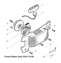 Page K Diagram and Parts List for 136 2003-01 Husqvarna Chainsaw