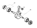 Page G Diagram and Parts List for 136 2003-01 Husqvarna Chainsaw