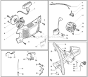 Page F Diagram and Parts List for 136 2003-06 Husqvarna Chainsaw