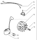 Page H Diagram and Parts List for 136LE 136 LE 2001-06 Husqvarna Chainsaw