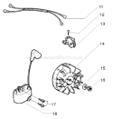Page H Diagram and Parts List for 136LE 136 LE 2004-03 Husqvarna Chainsaw