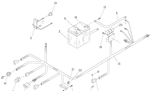 Electrical 2 Diagram and Parts List for LZ6130 (968999675)(2007-12) Husqvarna Lawn Mower
