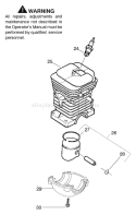 Page H Diagram and Parts List for 137 2006-01 Husqvarna Chainsaw