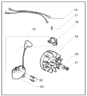 Page H Diagram and Parts List for 137E 137 E 2006-12 Husqvarna Chainsaw
