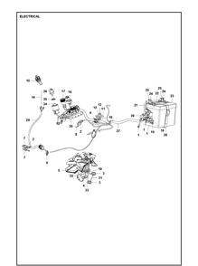 Electrical Diagram and Parts List for R316TX  Husqvarna Lawn Mower
