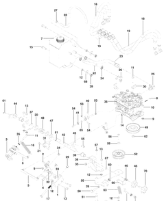 Hydro Pump-Motor Diagram and Parts List for WHF4817 (966947005)(2009-09) Husqvarna Lawn Mower