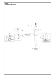 Part Location Diagram of 531147697 Husqvarna Piston Ring