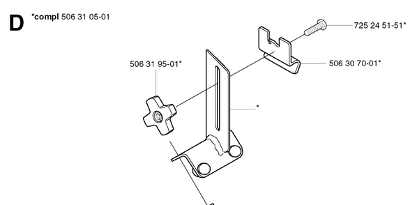 Attachments Diagram and Parts List for KV03 2002-08 Husqvarna Lawn Tractor Accessories