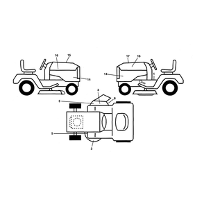 Decals Diagram and Parts List for 96043026000  Husqvarna Lawn Tractor