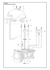 Part Location Diagram of 599349054 Husqvarna Ignition coil