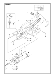 Part Location Diagram of 578367401 Husqvarna Spindle