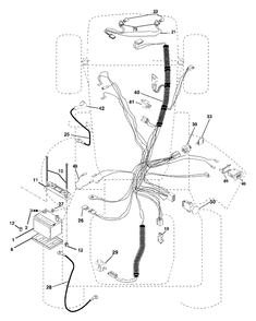 Electrical Diagram and Parts List for GTH2350 (954568540-A)(2002-07) Husqvarna Lawn Tractor