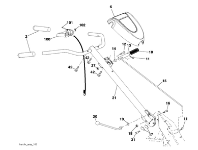 Part Location Diagram of 532446062 Husqvarna 
