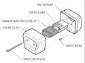 Page H Diagram and Parts List for 141 1998-09 Husqvarna Chainsaw