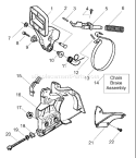 Page C Diagram and Parts List for 141 2001-05 Husqvarna Chainsaw