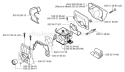 Page B Diagram and Parts List for 136 2001-09 Husqvarna Chainsaw