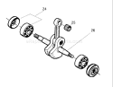 Page G Diagram and Parts List for 141 2003-01 Husqvarna Chainsaw
