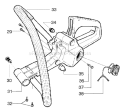 Page E Diagram and Parts List for 141 2004-01 Husqvarna Chainsaw